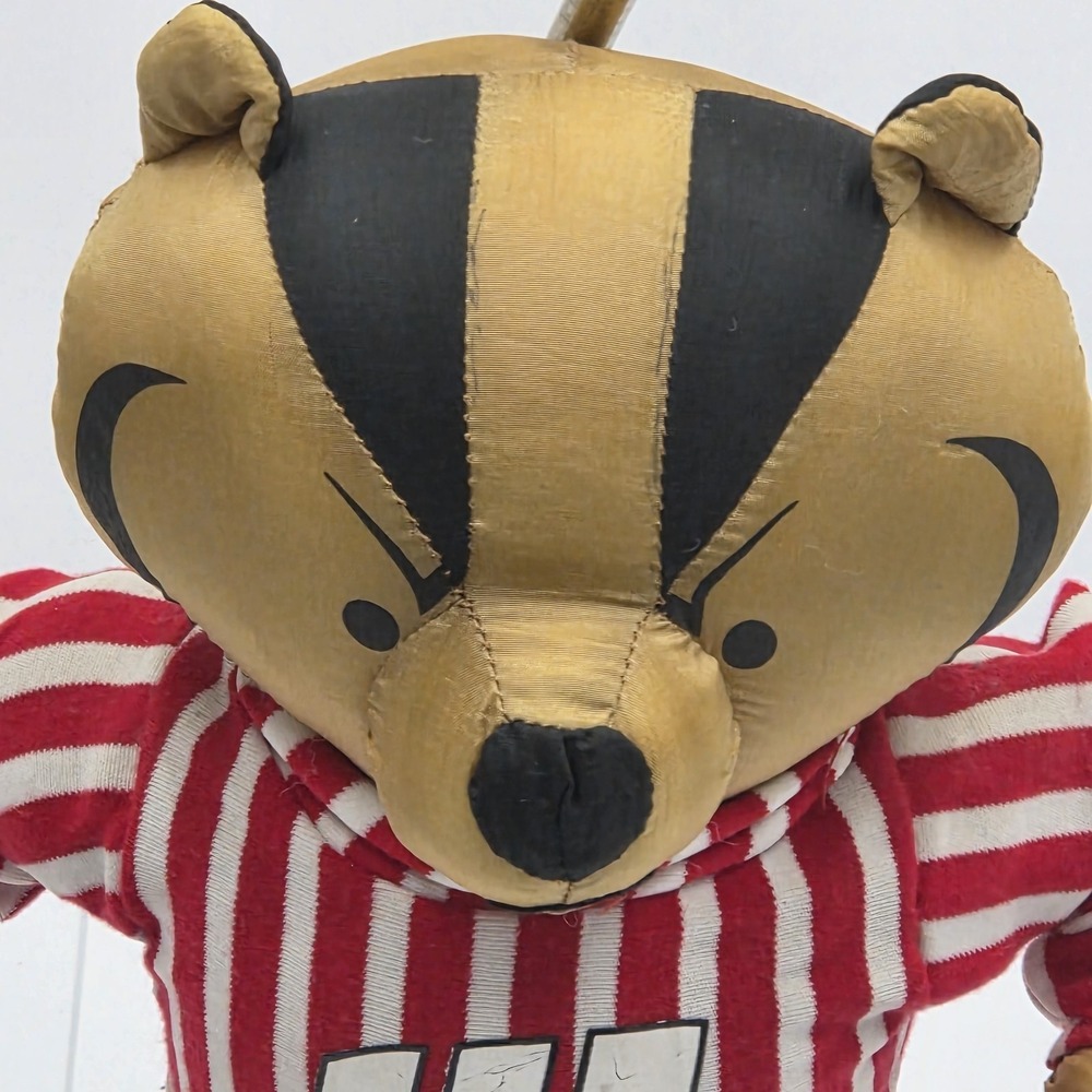 Rare University of Wisconsin Bucky Badger Table Lamp 1995 Stuffins Inc Tested